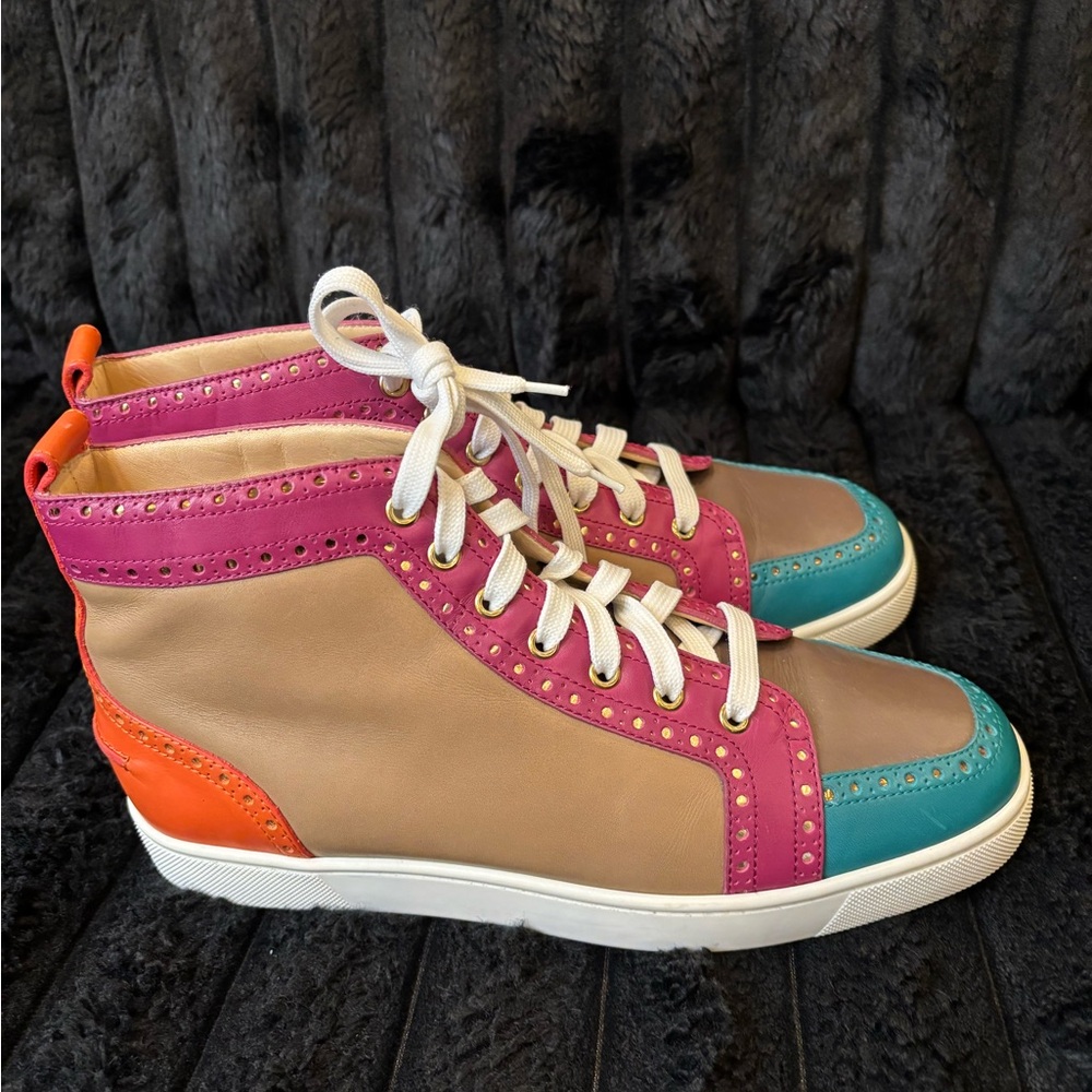 Colorful High-Top Sneakers - Picture 5 of 5